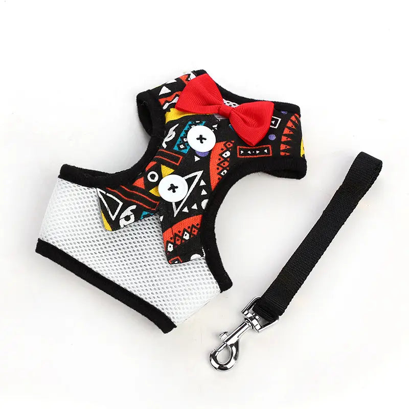 Electric Elegant Harness And Leash Set